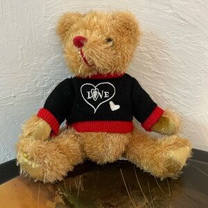Sale! Dan Dee Collector’s Choice Teddy Bear w/Love Heart Sweater, Tan, 7 1/2”H